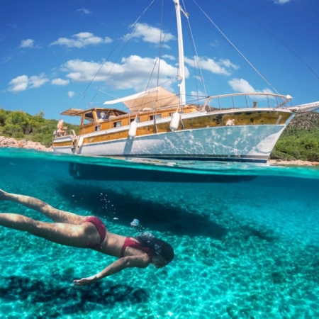 A Gulet in Kekova Waters