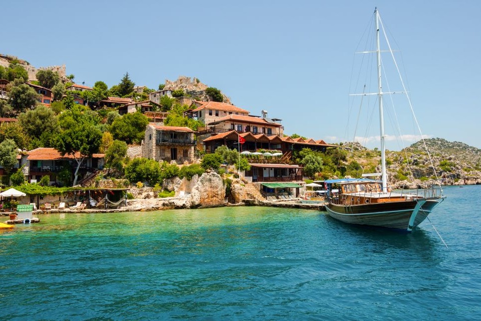 Charming Coastal View of Kalekoy with Crystal Clear Waters - Olympos to Fethiye Weekly Blue Cruise