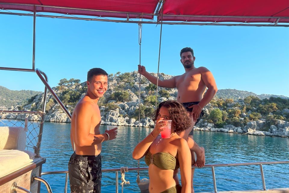 Chilling with Friends and Refreshing Drinks by the Sea - Olympos to Fethiye Weekly Blue Cruise