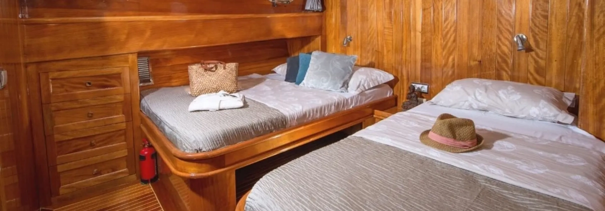 Luxury gulet cabin in Turkey