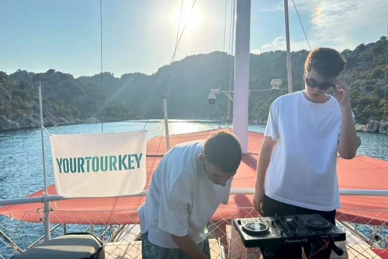 DJ Turan ZYY performing live on M.O.S.C. Blue Cruise - Unforgettable boat party in Turkey