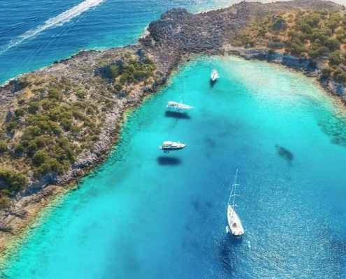 Gocek Aquarium Bay Fethiye To Marmaris 4 day gulet cruise