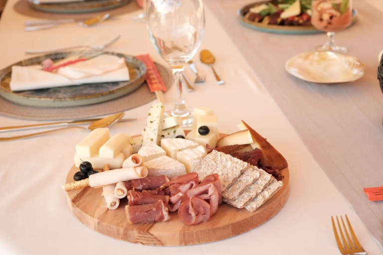 Fresh meals served on board a Turkish gulet