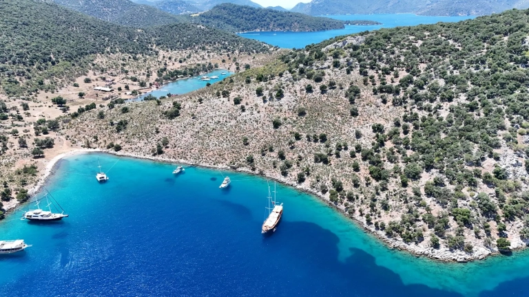 Tersane Island in the Fethiye Göcek Gulf
