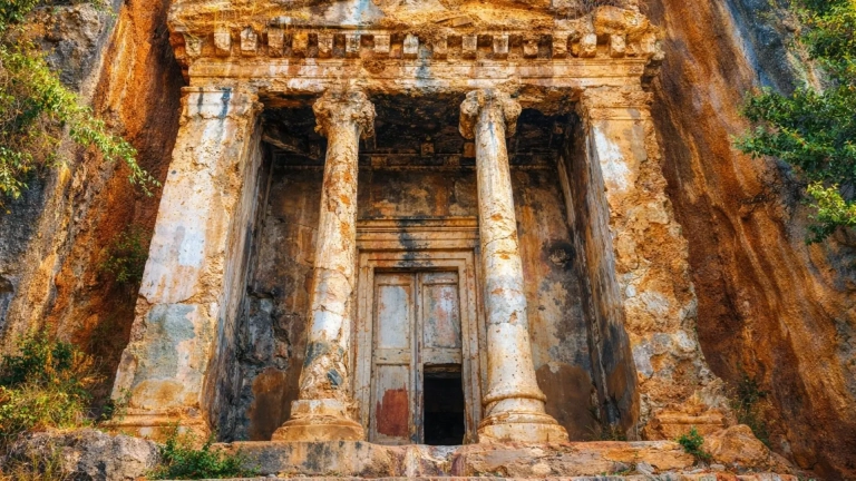 Fethiye rock tombs viewpoint