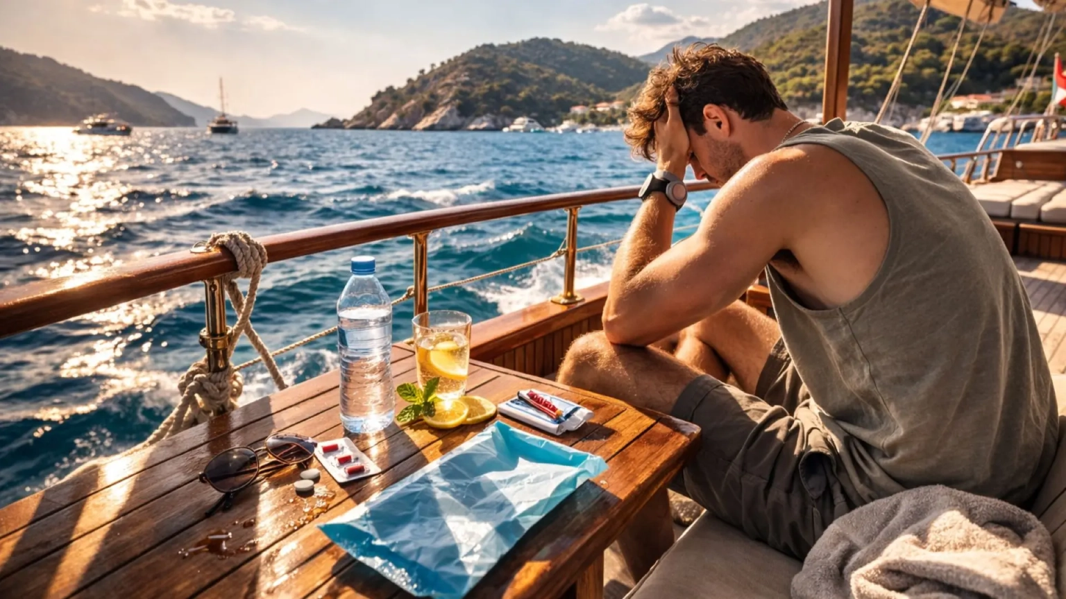 Seasickness on a gulet